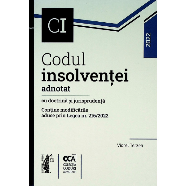 Codul insolventei adnotat cu doctrina si jurisprudenta
