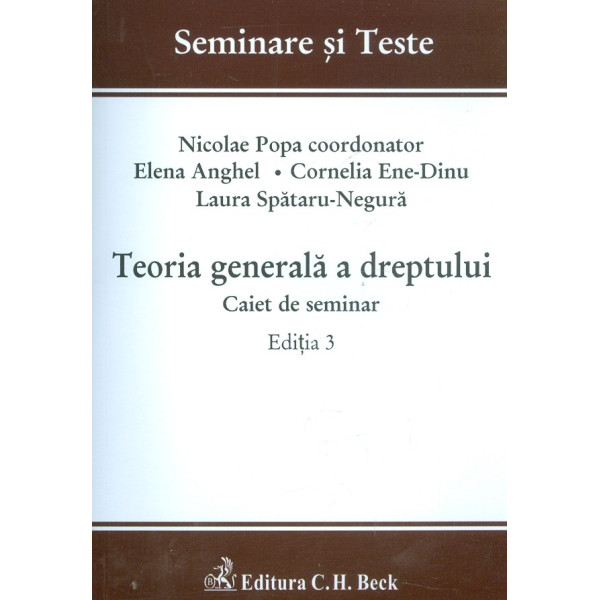 Teoria generala a dreptului. Caiet de seminar