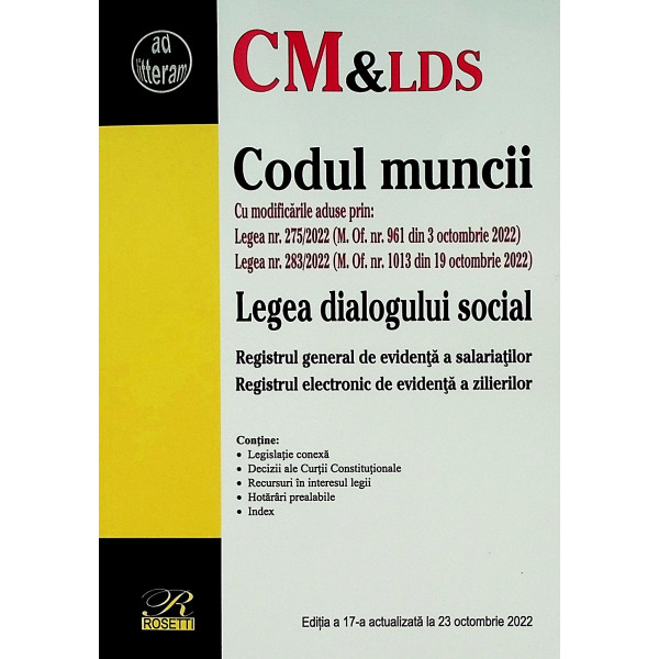 Codul muncii. Legea dialogului social