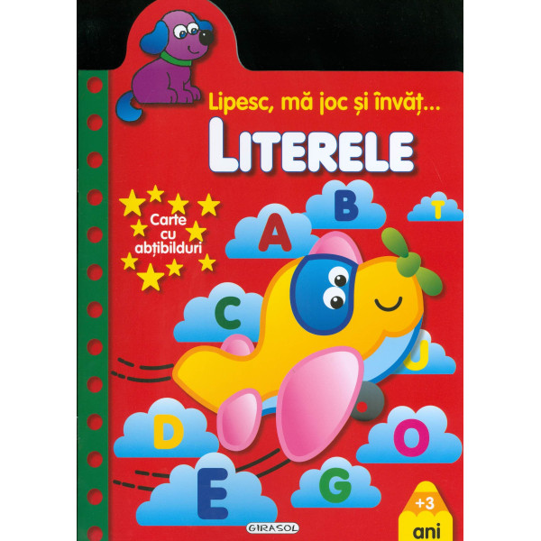 Literele: carte cu abtibilduri