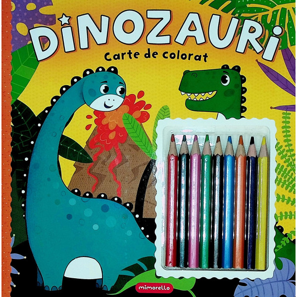 Dinozauri. Carte de colorat