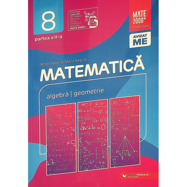 Matematica, clasa a VIII-a, partea a II-a - Algebra-Geometrie
