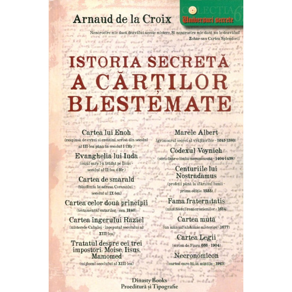 Istoria secreta a cartilor blestemate