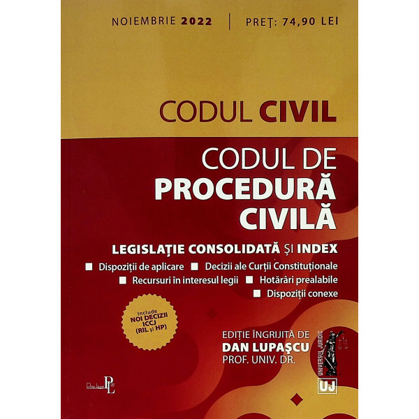 Codul civil. Codul de procedura civila