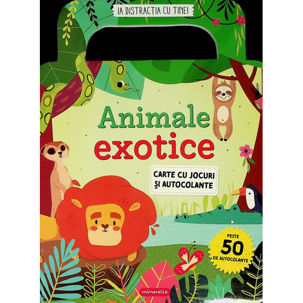 Animale exotice. Carte cu jocuri si autocolante
