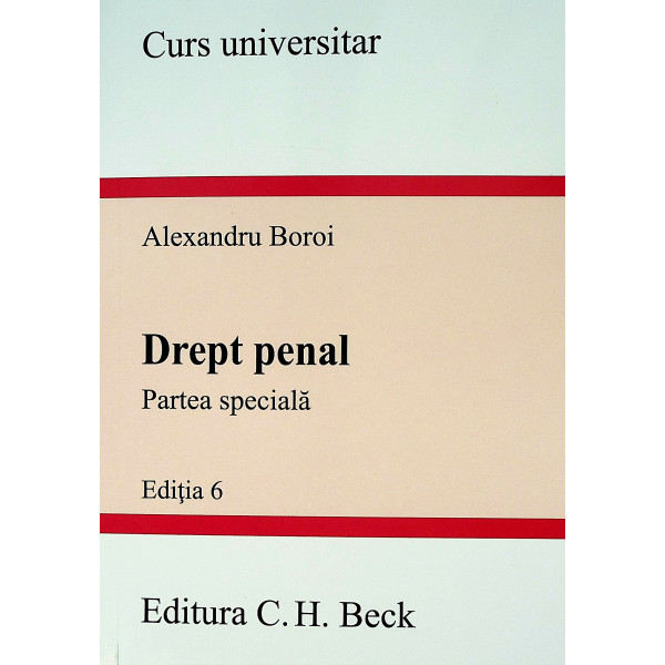 Drept penal. Partea speciala