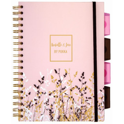 Caiet cu spirala B5 - roz