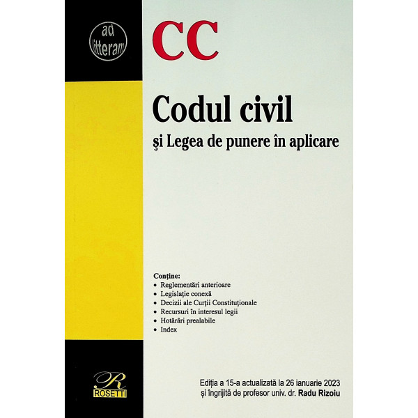 Codul civil si Legea de punere in aplicare