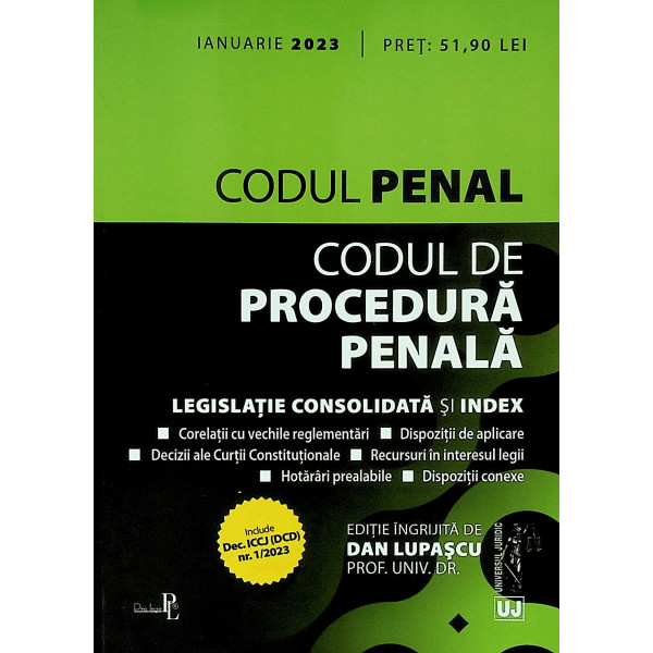 Codul penal. Codul de procedura penala