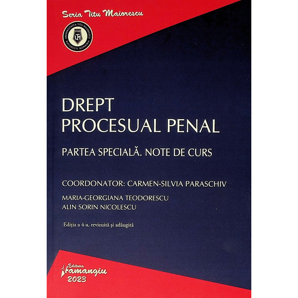 Drept procesual penal. Partea speciala. Note de curs