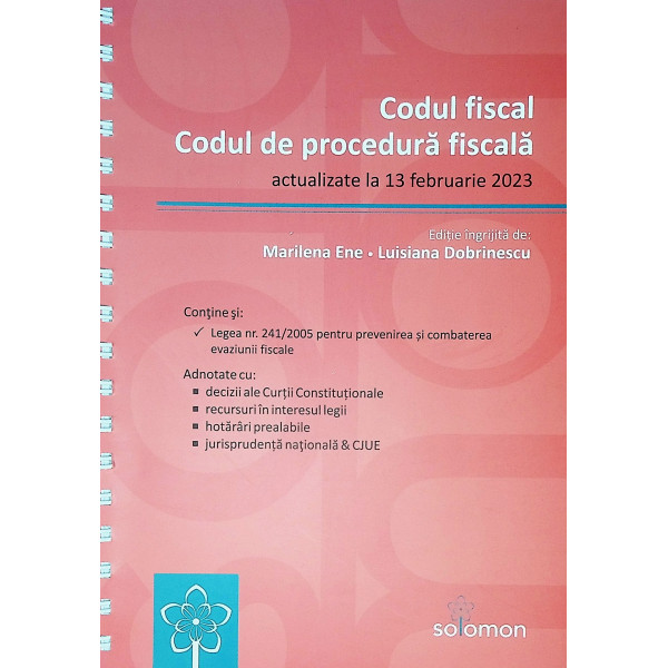 Codul fiscal. Codul de procedura fiscala