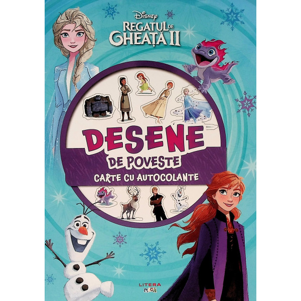 Regatul de gheata II - Desene de poveste. Carte cu autocolante