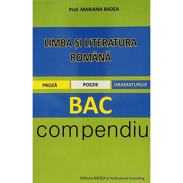 Limba si literatura romana -  Compendiu Bacalaureat
