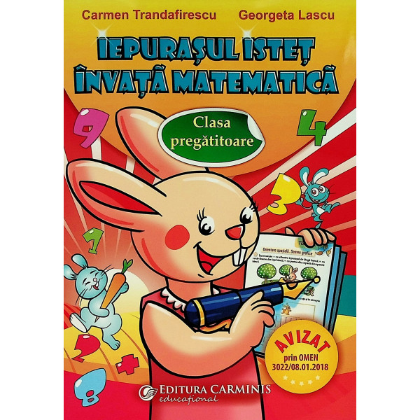 Iepurasul istet invata matematica, clasa pregatitoare