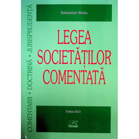 Legea societatilor comentata