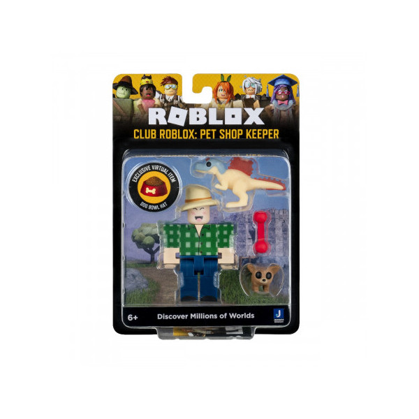 FIGURINA BLISTER, ROBLOX CELEBRITY, CLUB ROBLOX: PET SHOP KEEPER