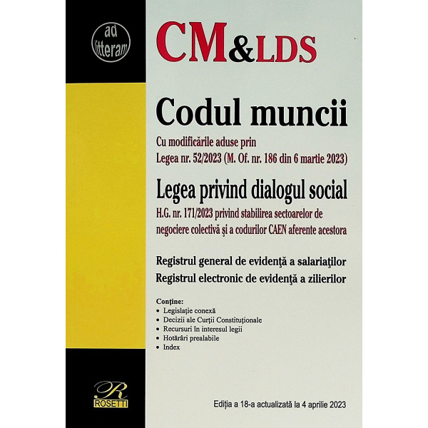 Codul muncii. Legea privind dialogul social