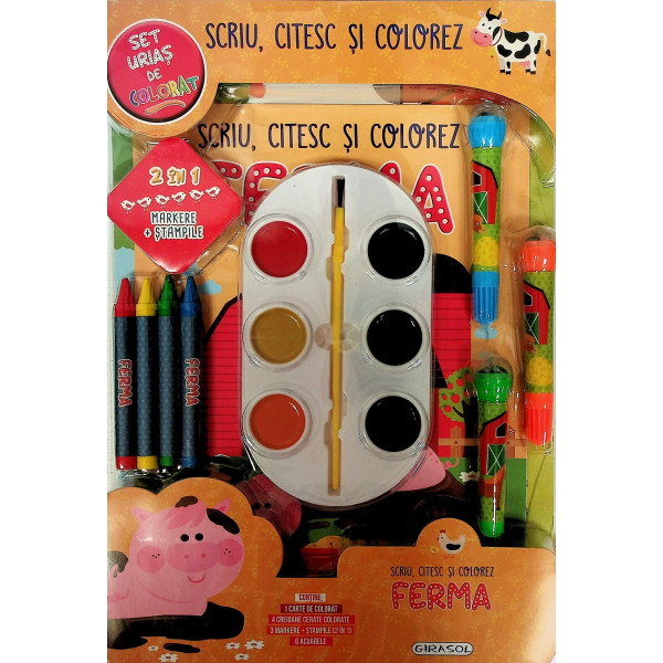 Scriu, citesc si colorez - Ferma