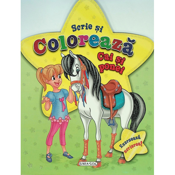 Scrie si coloreaza cai si ponei