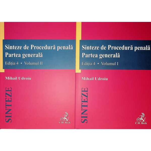 Sinteze de procedura penala, vol. I-II. partea generala