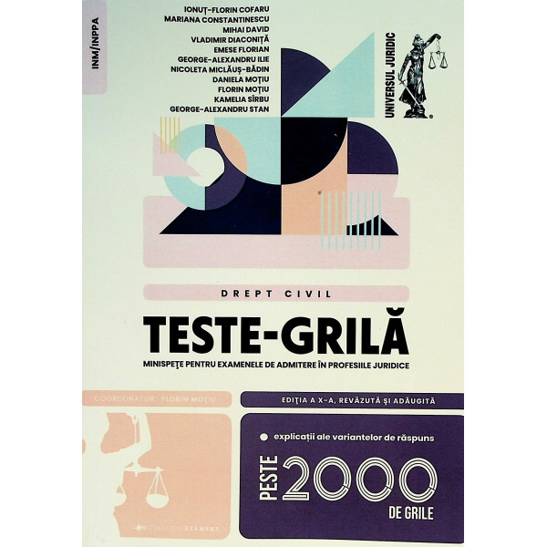 Teste-Grila - Minispete pentru examenele de admitere in profesiile juridice - Drept civil