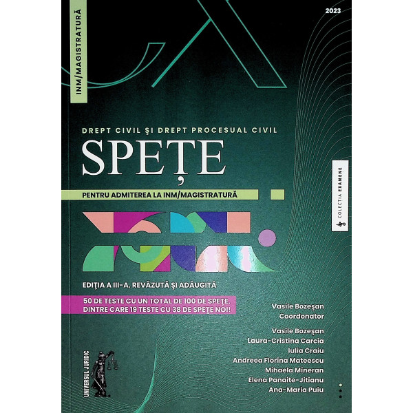 Drept civil si Drept procesual civil - Spete pentru admiterea la INM / Magistratura
