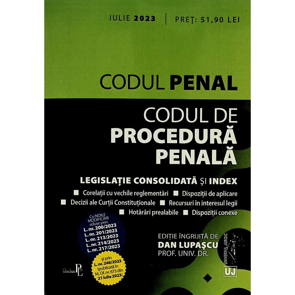 Codul penal. Codul de procedura penala