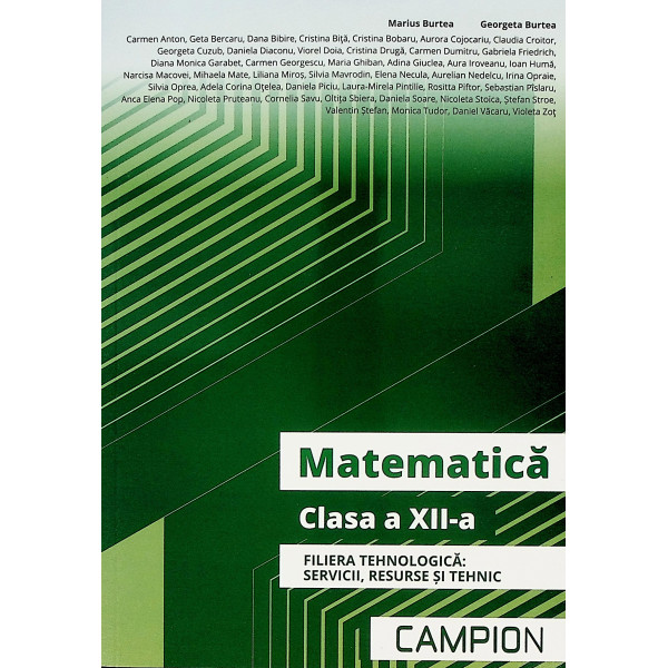 Matematica, clasa a XII-a