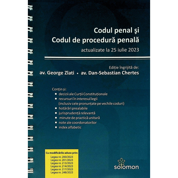 Codul penal si Codul de procedura penala