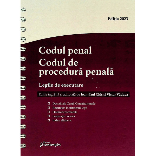 Codul penal. Codul de procedura penala