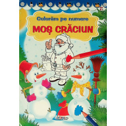 Mos Craciun. Coloram pe numere