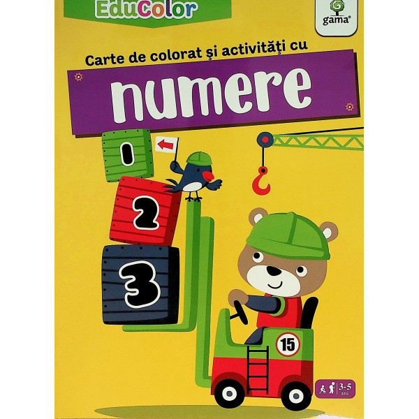 Carte de colorat si activitati cu numere