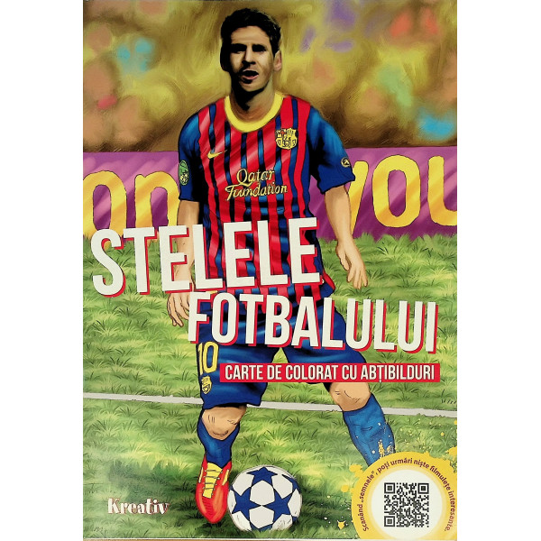 Stelele fotbalului carte de colorat cu abtipilduri