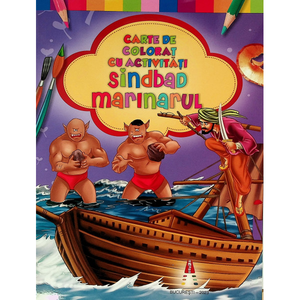 carte de colorat Sindbad marinarul