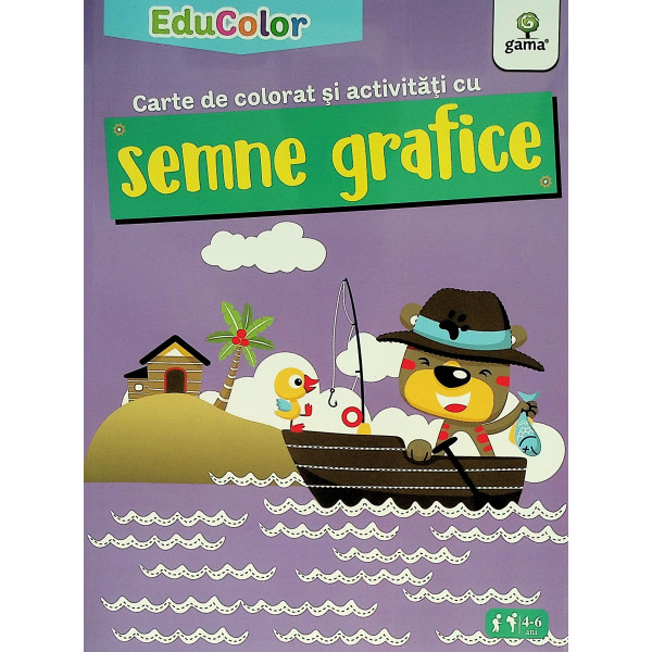 Carte de colorat si activitati cu semne grafice