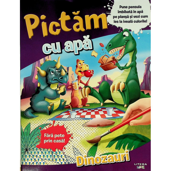 Pictam cu apa  Dinozauri