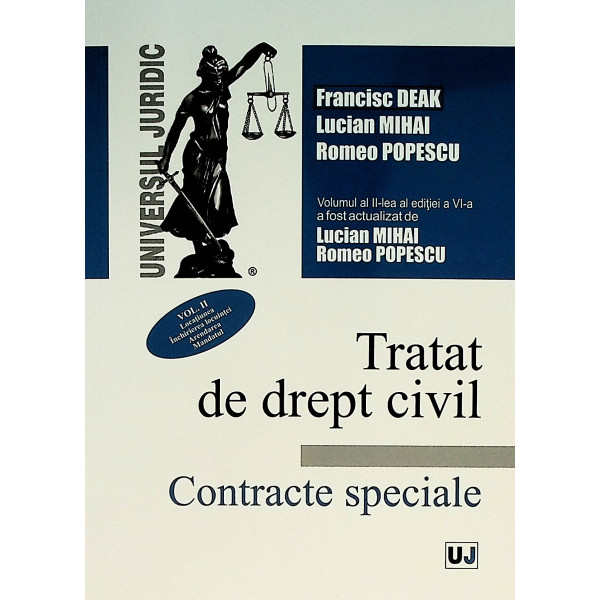 Tratat de drept civil, vol. II - Contracte speciale
