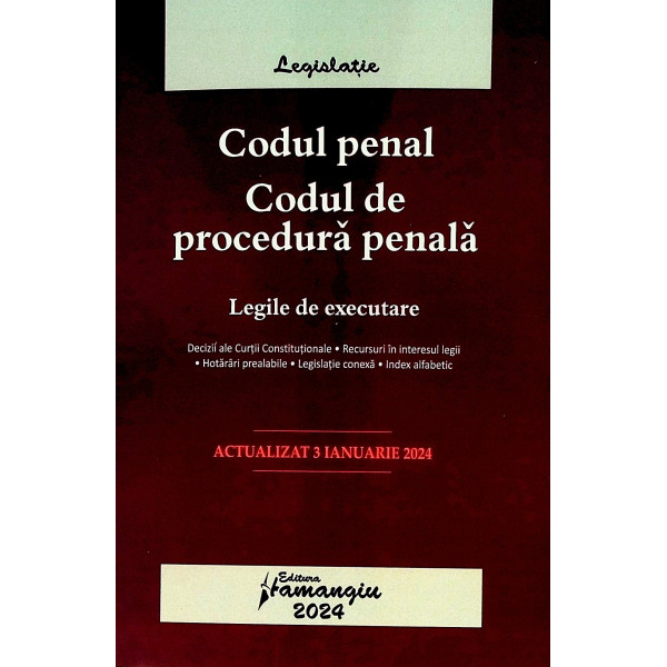 Codul penal  Codul de procedura