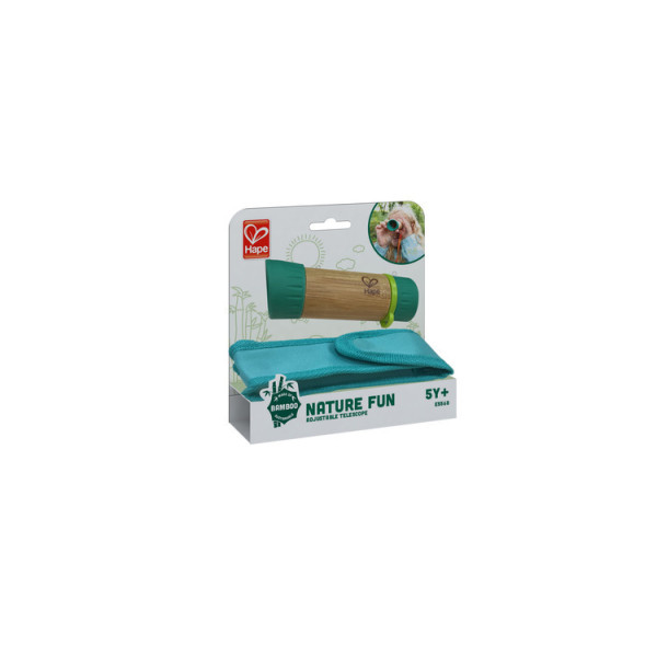 Telescop de jucarie pentru copii din bambus