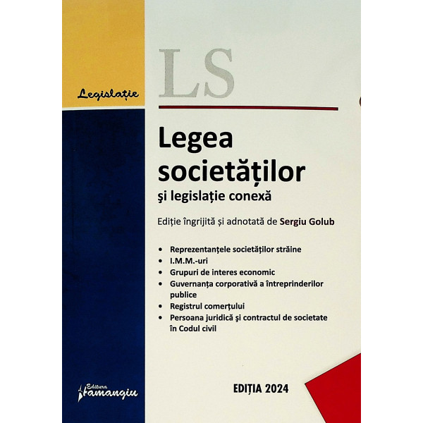 Legea societatilor si legislatie conexa