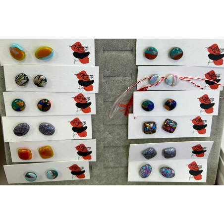 Cercei din pasta polimerica...