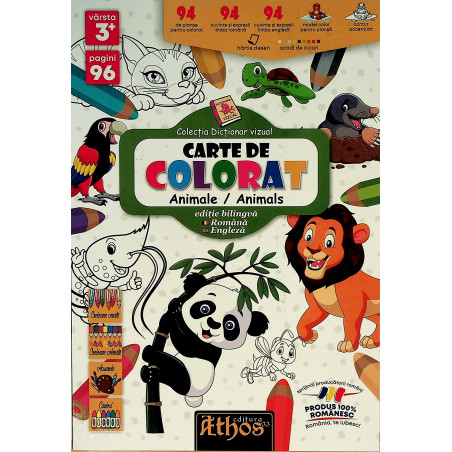 Carte de colorat  Animale 3+