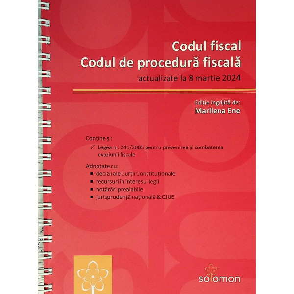 Codul fiscal Codul de procedura fiscala