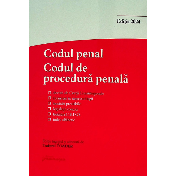 Codul penal Codul de procedura penala