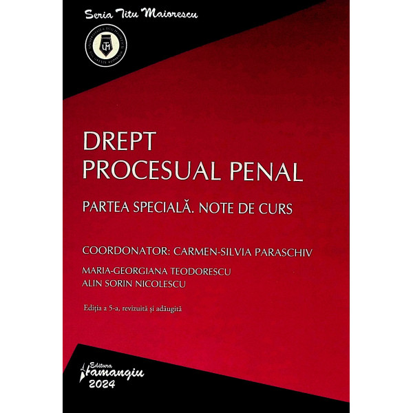 Drept procesual penal. Partea speciala. Note de curs