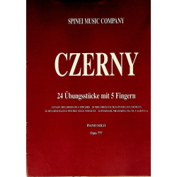 Czerny 24 Ubungsstucke mit...