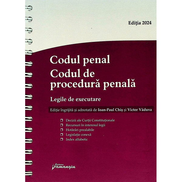 Codul penal. Codul de procedura penala