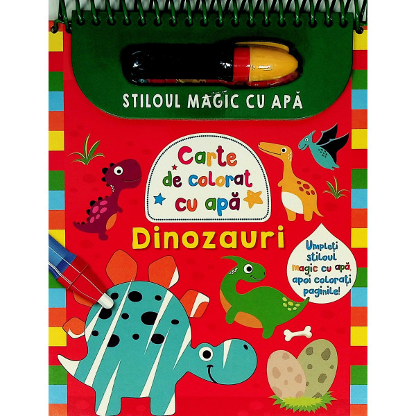 Dinozauri - Carte de colorat cu apa