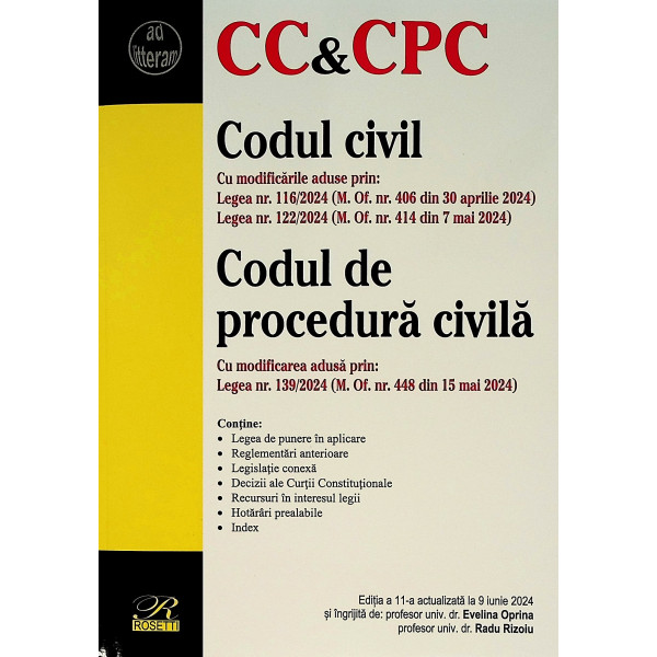 Codul civil. Codul de procedura civila
