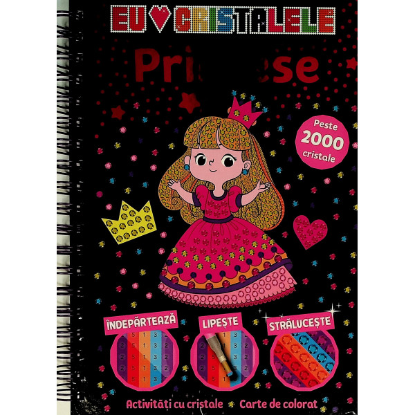 Printese. Activitati cu cristale. Carte de colorat